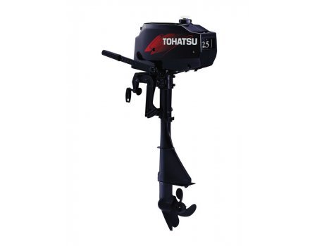 Подвесной 2-х тактный бензиновый лодочный мотор Tohatsu M2.5A2 S