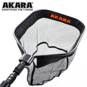 Подсачек Akara с резиновой сеткой PF-22 (черный) 30х37см Подсачек Akara с резиновой сеткой PF-22 (черный) 30х37см