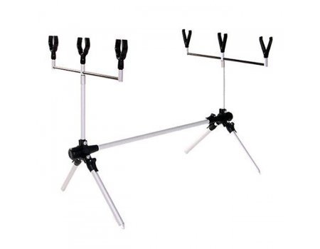 Подставка для удочек алюминиевая Salmo Rod-Pod Al 3U+3Y облегченная