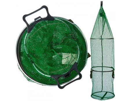 Садок прорезиненный круглый Libao LN-40 с пластиковыми ручками 40х125см