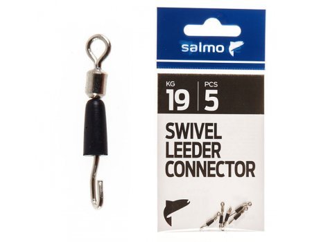 Коннекторы для поводков с верлюгом Salmo 19кг (5шт)