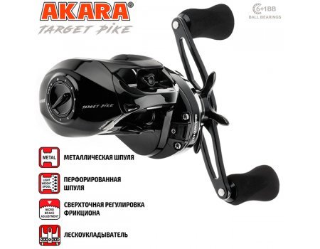 Катушка мультипликаторная Akara Target Pike L, 6п.+1р.п