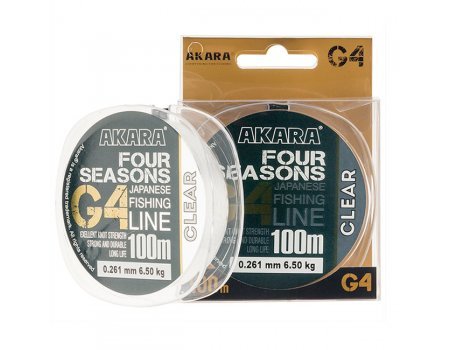 Леска монофильная Akara G4 Four Seasons 100м