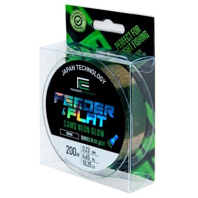 Леска монофильная Feeder Concept Feeder&Flat Camo Neon Glow 200м