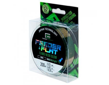 Леска монофильная Feeder Concept Feeder&Flat Camo Neon Glow 200м