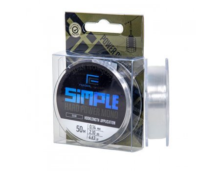 Леска монофильная Feeder Concept Simple Hard Power Mono Clear 50м