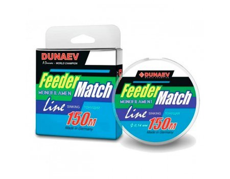 Леска монофильная Dunaev Feeder Match Sinking Black 150м