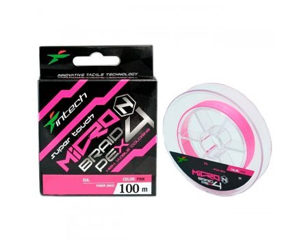 Плетенка Intech MicroN PE X4 Braid Pink 150м, розовая