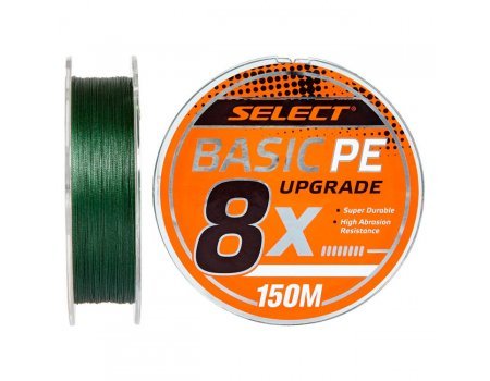 Плетенка Select Basic PE X8 150м, темно-зеленая
