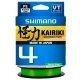 Плетеный шнур Shimano Kairiki X4 150м Mantis Green, светло-зеленый
