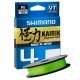 Плетеный шнур Shimano Kairiki X4 150м Mantis Green, светло-зеленый