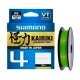 Плетеный шнур Shimano Kairiki X4 150м Mantis Green, светло-зеленый