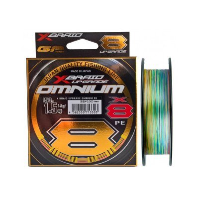 Плетенка YGK X-Braid Upgrade Omnium X8-150м, мультицвет