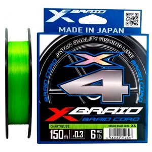 Плетенка YGK X-Braid Braid Cord X4-150м, салатовый
