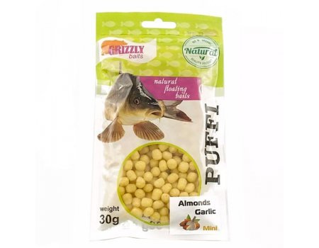 Воздушное тесто Grizzly Baits Puffi Garlic Mini (чеснок), 30гр