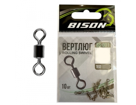 Вертлюги Bison Rolling Swivel BS-001, 10шт