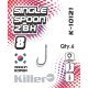Крючки для микроджига Killer K-10121 Single Spoon 2BH