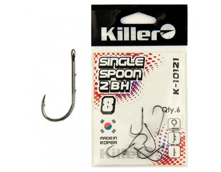 Крючки для микроджига Killer K-10121 Single Spoon 2BH