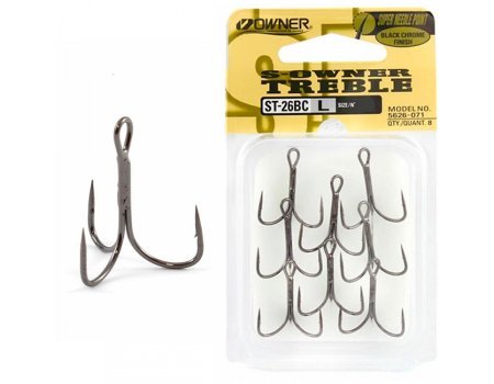 Крючок тройной Owner 5626 ST-26BC (8шт)