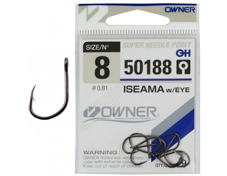 Крючки Owner Iseama 50188 №8 (9шт)