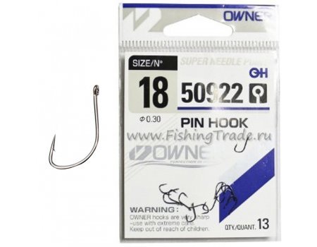 Крючки Owner Pin Hook 50922 №18 (13шт)