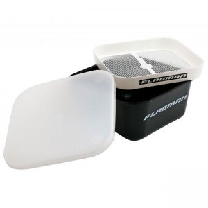 Коробка для наживки F-fishing с ситом и крышкой, 16.6х16.6х7.5см Коробка для наживки F-fishing с ситом и крышкой, 16.6х16.6х7.5см