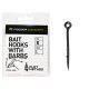 Шипы для бойлов/приманок Feeder Concept Flat Method Bait Hooks With Barbs L, 10шт