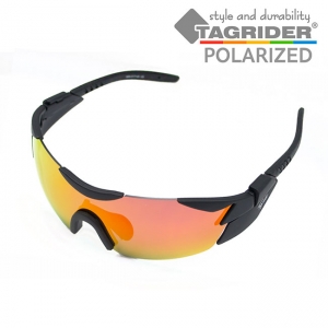 Очки поляризационные Tagrider IMN-017-45 Gold Red Mirror в чехле