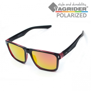Очки поляризационные Tagrider IMN-020-45 Gold Red Mirror в чехле Очки поляризационные Tagrider IMN-020-45 Gold Red Mirror в чехле