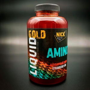 Жидкое питание Nick Baits Gold Liquid Amino (Клубничный джем), 500мл Жидкое питание Nick Baits Gold Liquid Amino (Клубничный джем), 500мл