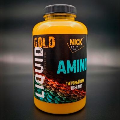 Жидкое питание Nick Baits Gold Liquid Amino (Тигровый орех), 500мл Жидкое питание Nick Baits Gold Liquid Amino (Тигровый орех), 500мл