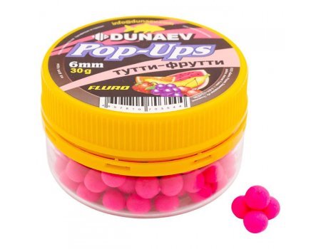 Бойлы Dunaev POP-UP (Тутти-фрутти), 30г/6мм