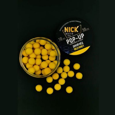Бойлы Nick Baits POP-UP (Дикий мед), 55шт/10мм