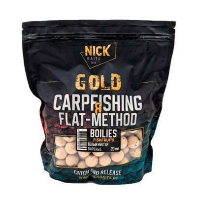 Бойлы прикормочные Nick Baits Gold Fishfruits (Белый нектар) 20мм, 1кг