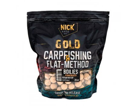 Бойлы прикормочные Nick Baits Gold Fishfruits (Белый нектар) 20мм, 1кг