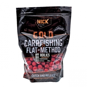 Бойлы прикормочные Nick Baits Gold Fishfruits (Клубничный джем) 20мм, 1кг Бойлы прикормочные Nick Baits Gold Fishfruits (Клубничный джем) 20мм, 1кг