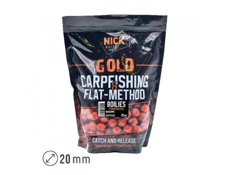 Бойлы прикормочные Nick Baits Gold Fishfruits (Мандарин) 20мм, 1кг