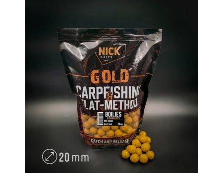 Бойлы прикормочные Nick Baits Gold Fishfruits (Мед-Ананас) 20мм, 1кг