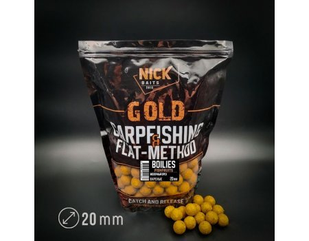 Бойлы прикормочные Nick Baits Gold Fishfruits (Молочный орех) 20мм, 1кг