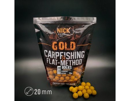 Бойлы прикормочные Nick Baits Gold Fishfruits (Тигровый орех) 20мм, 1кг