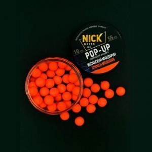 Бойлы Nick Baits POP-UP (Испанский мандарин), 55шт/10мм