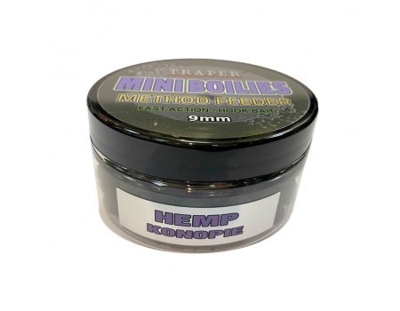 Бойлы Traper Mini Boilies Method Feeder (Konopie, конопля), 50г/9мм