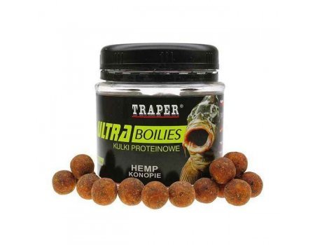 Бойлы Traper Ultra Boilies (Konopie, конопля), 100г/12мм