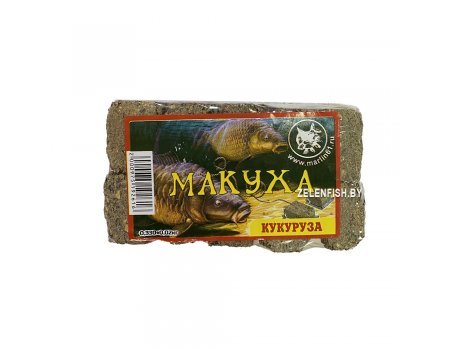 Жмых (макуха) подсолнечника в кубиках Dolphin Кукуруза, 290г