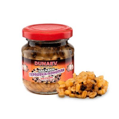 Насадка Dunaev Перловка + Конопля (Чеснок), 100мл