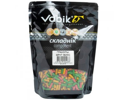 Компонент для прикормки Vabik Big Pack Pellets Гранулы Фрут Микс, 750г
