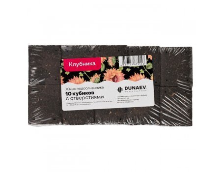 Жмых Dunaev подсолнечный (Клубника), 300г