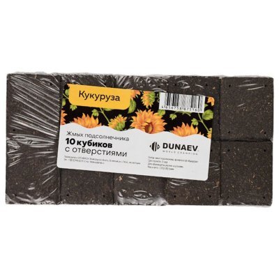 Жмых Dunaev подсолнечный (Кукуруза), 300г