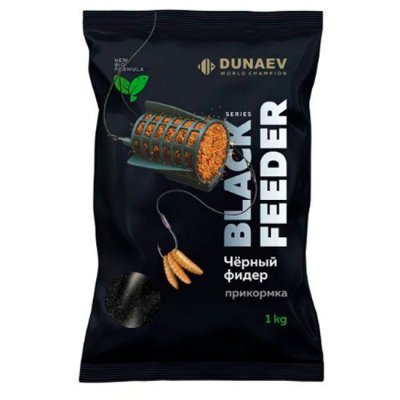 Прикормка Dunaev Black Series Feeder (Черный Фидер), 1кг Прикормка Dunaev Black Series Feeder (Черный Фидер), 1кг
