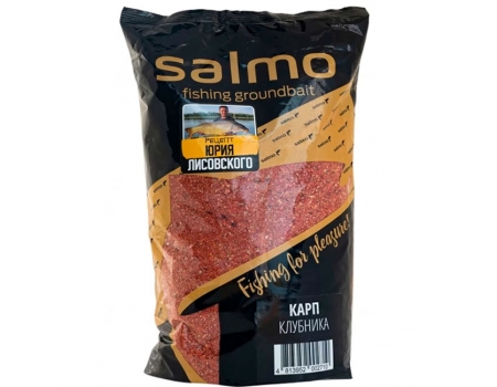 Прикормка Salmo Карп Клубника (рецепт Юрия Лисовского), 1кг